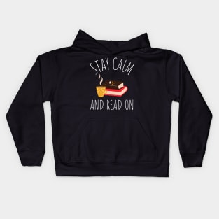 stay calm and read on Kids Hoodie